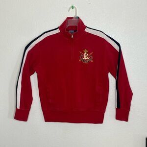 POLO Ralph Lauren Men’s 1/4 Zip Pullover Red Sweatshirt Size M